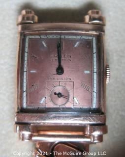 Vintage Men's Gruen Veri-Thin Precision Watch Art Deco; 14k Case (untested) 