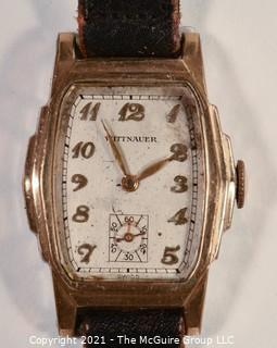 Swiss Made "Wittnauer" Automatic Men's Wristwatch with leather band (untested)