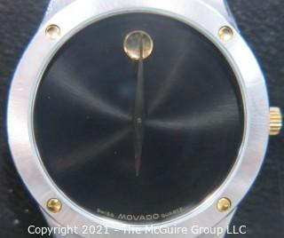 Vintage Movado "The Museum Watch" 84-42-876 in Box with Certificate (untested)