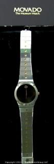 Vintage Movado "The Museum Watch" 84-42-876 in Box with Certificate (untested)