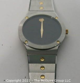 Vintage Movado "The Museum Watch" 84-42-876 in Box with Certificate (untested)