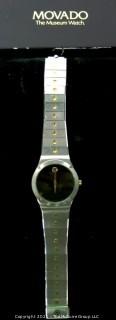 Vintage Movado "The Museum Watch" 84-42-876 in Box with Certificate (untested)