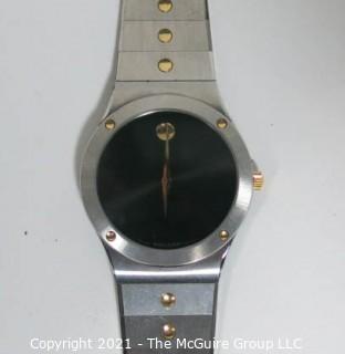 Vintage Movado "The Museum Watch" 84-42-876 in Box with Certificate (untested)