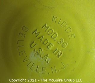 Vintage Yellow Soda King Siphon Bottle Designed by Norman Bel Geddes for Walter Kidde Sales Co. Inc., Bloomfield, NJ
