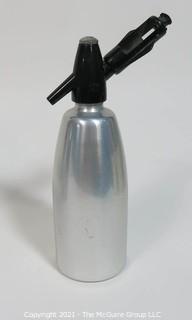 Vintage Aluminum with Black Top ISI Austria Soda Siphon. 