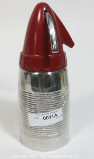 "Atomic" Art Deco Sparklet Chrome Soda Siphon with Red Top
