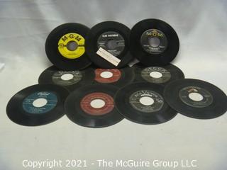 Vinyl Record: 45rpm: Various (10) 50's pop