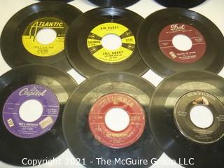 Vinyl Record: 45rpm: Various (10) 50's pop Female Artists