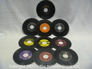 Vinyl Record: 45rpm: Various (10) 50's pop Female Artists