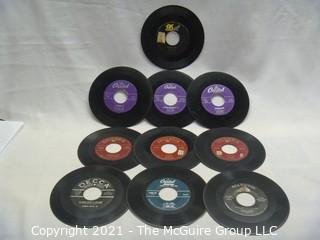 Vinyl Record: 45rpm: Various (10) 50's pop Bands and Stars