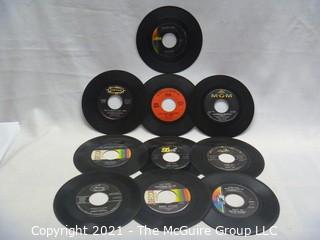 Vinyl Record: 45rpm: Various (10) 60's pop/rock Jan & Dean