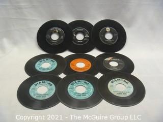 Vinyl Record: 45rpm: Various (9) 60's pop  various artists -  Ronnie Dove