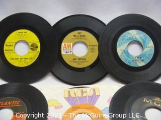 Vinyl Record: 45rpm: Various (9) 60's pop/rock   Joe Cocker