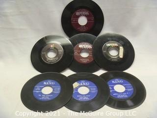 Vinyl Record: 45rpm: Various (7) 60's pop/rock  Soul Fats Domino