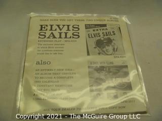 Vinyl Record: 45rpm: Various (7) 60's pop/rock  Elvis (promo) (sleeves)