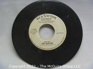 Vinyl Record: 45rpm: Various (7) 60's pop/rock  Elvis (promo) (sleeves)