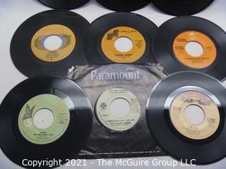 Vinyl Record: 45rpm: Various (9) 70's pop  various artists -  YMCA  Queen