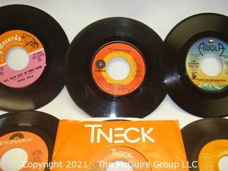 Vinyl Record: 45rpm: Various (9) 70's pop  various artists - Soul Isley Bros James Brown