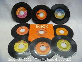 Vinyl Record: 45rpm: Various (9) 70's pop  various artists - Soul Isley Bros James Brown