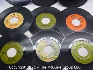 Vinyl Record: 45rpm: Various (9) 70's pop  various artists -  Janis Joplin