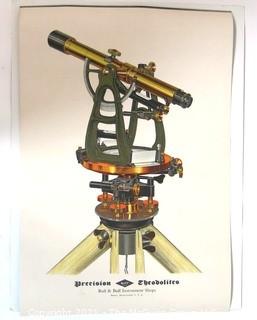 Poster of Bull & Bull Theodolite and letter on letterhead