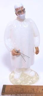 Free Blown Czech Glass Figurine Entiteld "What Do You Want, Another Opinion?"  Measures approximately 7" tall.