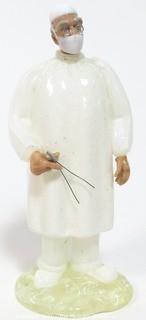 Free Blown Czech Glass Figurine Entiteld "What Do You Want, Another Opinion?"  Measures approximately 7" tall.