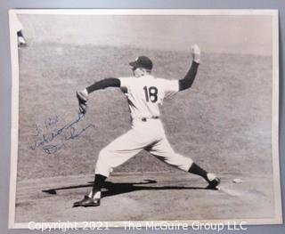 Baseball collectable: 8 x 10" Black & White Photo of Yankee Pitcher Don Larsen, autographed to "Rick" (TMG consignor)