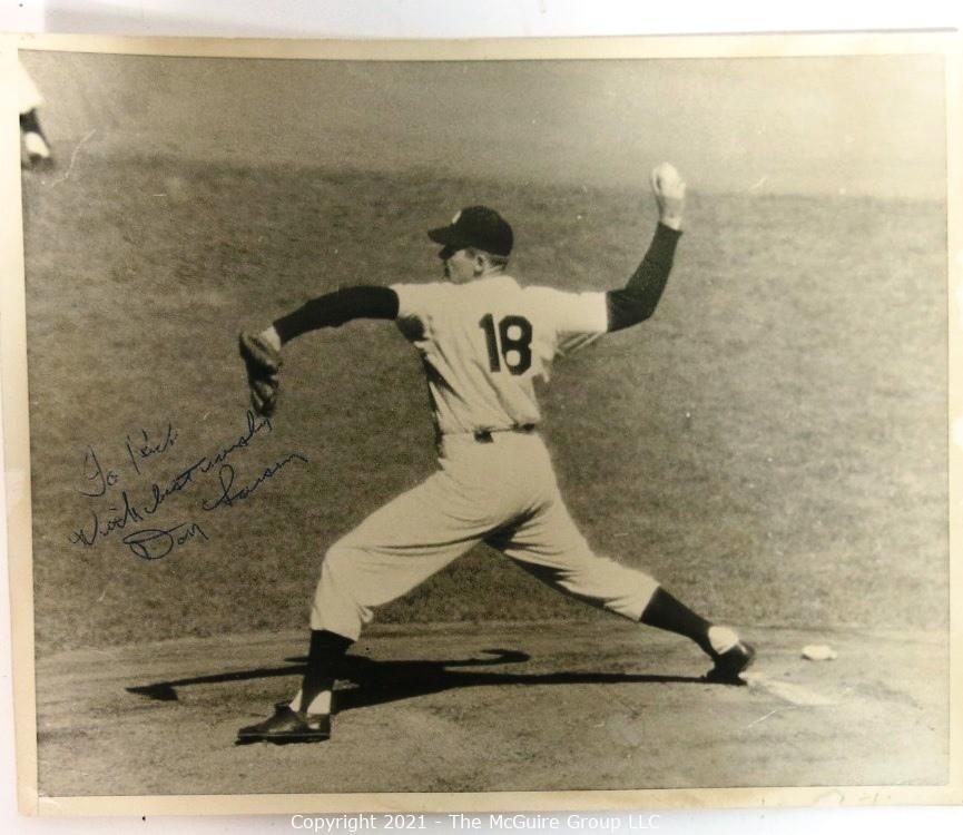 Lot Detail - 10/8/1956 DON LARSEN SIGNED WORLD SERIES PERFECT GAME