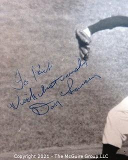 Baseball collectable: 8 x 10" Black & White Photo of Yankee Pitcher Don Larsen, autographed to "Rick" (TMG consignor)