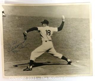 Baseball collectable: 8 x 10" Black & White Photo of Yankee Pitcher Don Larsen, autographed to "Rick" (TMG consignor)