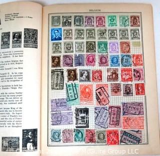 Vintage 1938 Worldwide Stamp Album by John W. Nicklin  Full of Older Stamps