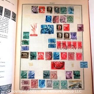 Vintage 1938 Worldwide Stamp Album by John W. Nicklin  Full of Older Stamps