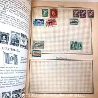 Vintage 1938 Worldwide Stamp Album by John W. Nicklin  Full of Older Stamps