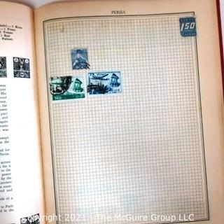 Vintage 1938 Worldwide Stamp Album by John W. Nicklin  Full of Older Stamps