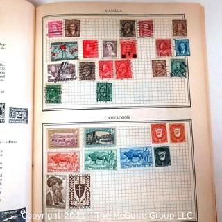 Vintage 1938 Worldwide Stamp Album by John W. Nicklin  Full of Older Stamps