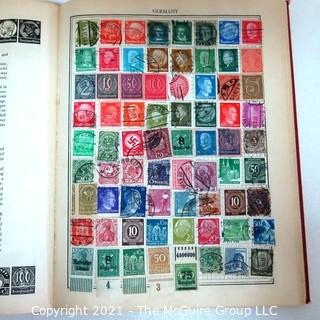 Vintage 1938 Worldwide Stamp Album by John W. Nicklin  Full of Older Stamps