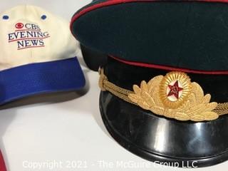 Hats including Formula One Williams Racing Team and USSR Military.  