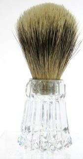 Waterford Cut Crystal Shaving Brush with Badger Hair 