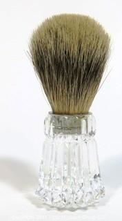 Waterford Cut Crystal Shaving Brush with Badger Hair 