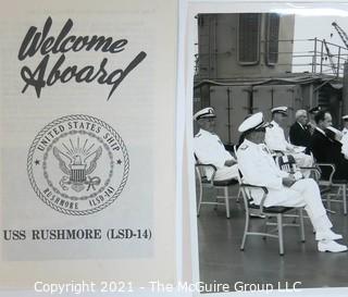 Military Ephemera Including Change of Command Ceremonies for USS Rushmore and USS Ogden