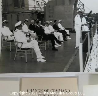 Military Ephemera Including Change of Command Ceremonies for USS Rushmore and USS Ogden