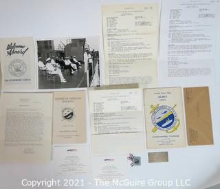 Military Ephemera Including Change of Command Ceremonies for USS Rushmore and USS Ogden