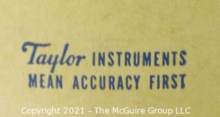 Vintage Taylor Candy/Jelly brass and glass thermometer w/box