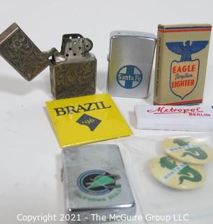 Selection of vintage cigarette lighters