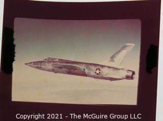 Selection of 24 glass positive slides of vintage aircraft from the estate of a noted aeronautic author.