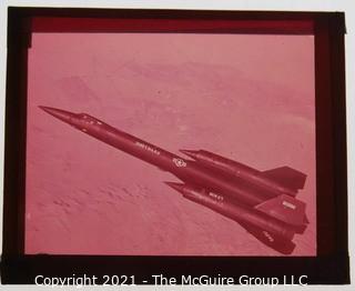 Selection of 24 glass positive slides of vintage aircraft from the estate of a noted aeronautic author.