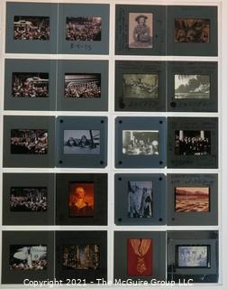 Selection of 20 color slides of historical events from the holdings of a noted aeronautic author.