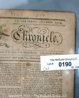 Independent Chronicle Newspaper (Boston, Mass.), circa 1805. Major letter to the country by Thomas Paine (1737-1809)