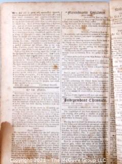 Independent Chronicle Newspaper (Boston, Mass.), circa 1805. Major letter to the country by Thomas Paine (1737-1809)